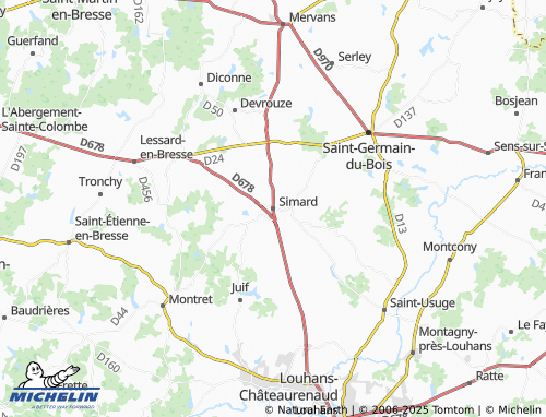 MICHELIN Simard map - ViaMichelin