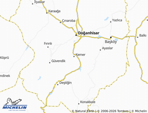 Mappa MICHELIN Kemer - ViaMichelin