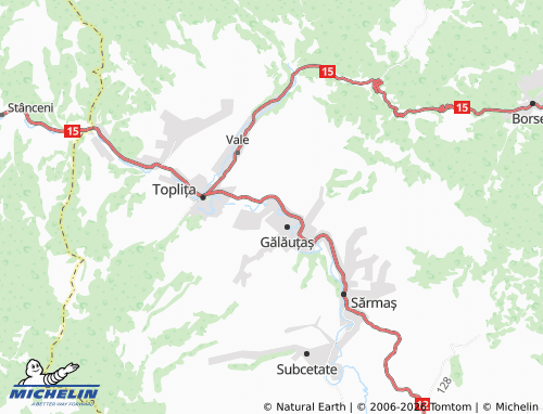 Mapa MICHELIN Nușeni - ViaMichelin