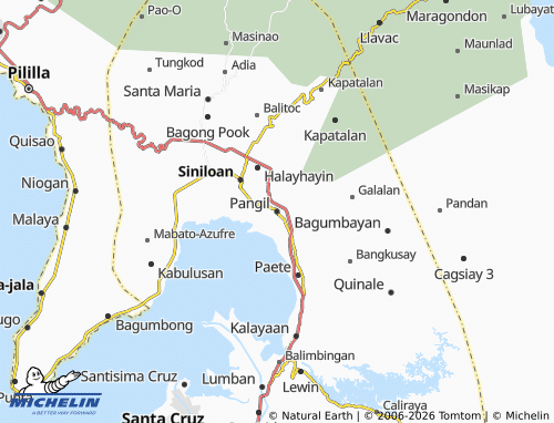 MICHELIN Pangil map - ViaMichelin