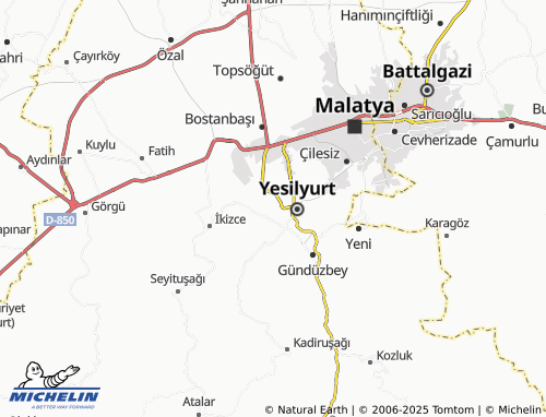MICHELIN Yakınca map - ViaMichelin