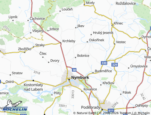 Mappa MICHELIN Bobnice - ViaMichelin