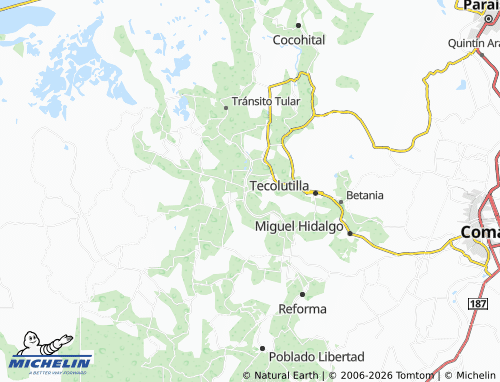 MICHELIN-Landkarte Ranchería Progreso Tular Segunda Sección - ViaMichelin
