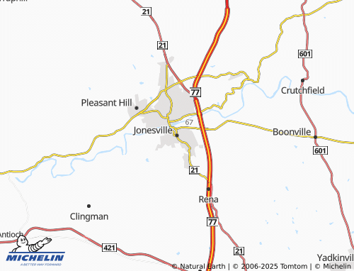 MICHELIN Jonesville map - ViaMichelin