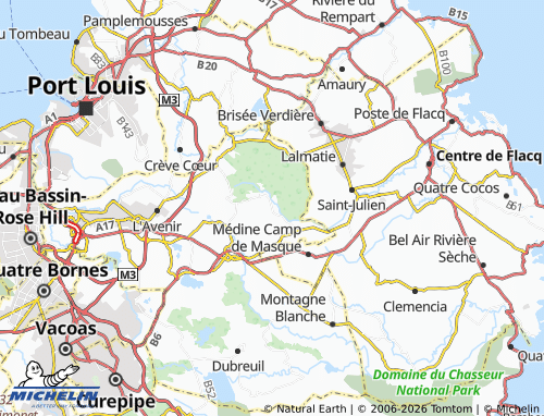 MICHELIN Camp Thorel map - ViaMichelin