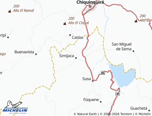Mapa MICHELIN Simijaca - ViaMichelin