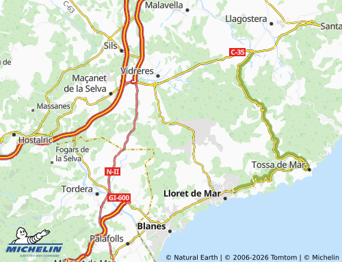 Carte MICHELIN Puigventós - ViaMichelin