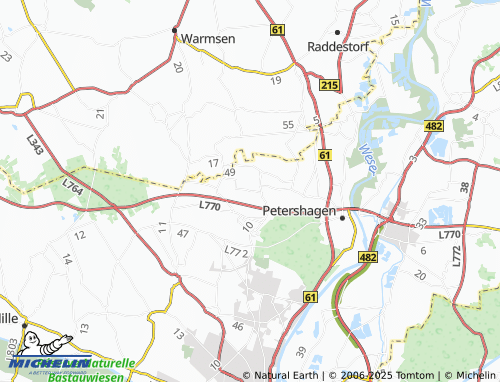 MICHELIN-Landkarte Kleine Heide - ViaMichelin
