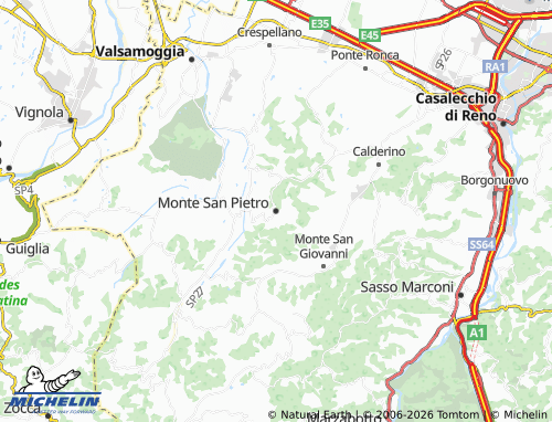 Mappa MICHELIN Monte San Pietro - ViaMichelin