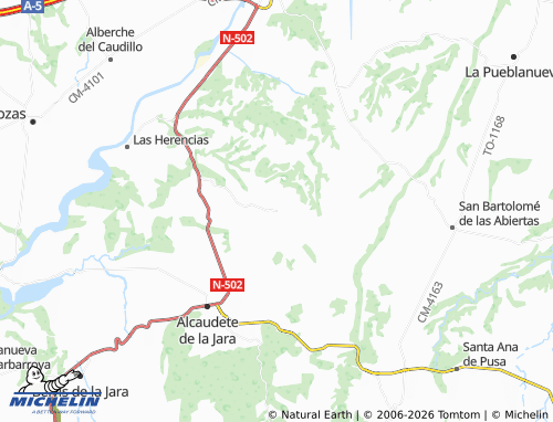 MICHELIN El Membrillo map - ViaMichelin