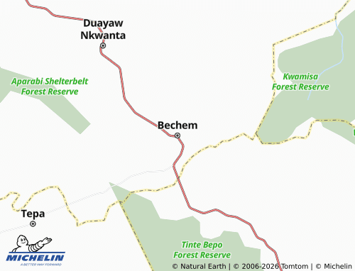MICHELIN Bechem map - ViaMichelin