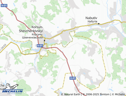 MICHELIN Karashyna map - ViaMichelin