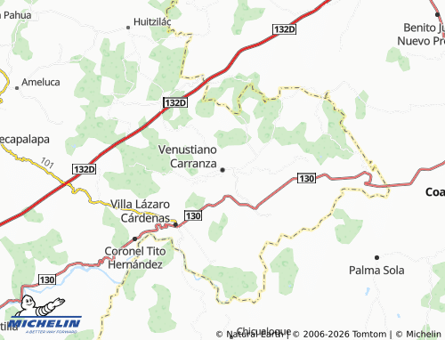 Mappa MICHELIN Venustiano Carranza - ViaMichelin
