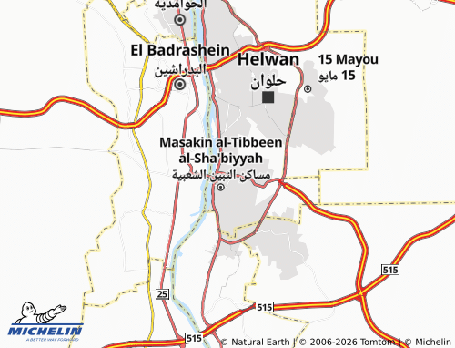 MICHELIN-Landkarte Hakr al-Tibbeen - ViaMichelin
