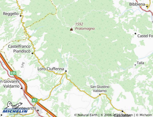 MICHELIN Trevane map - ViaMichelin