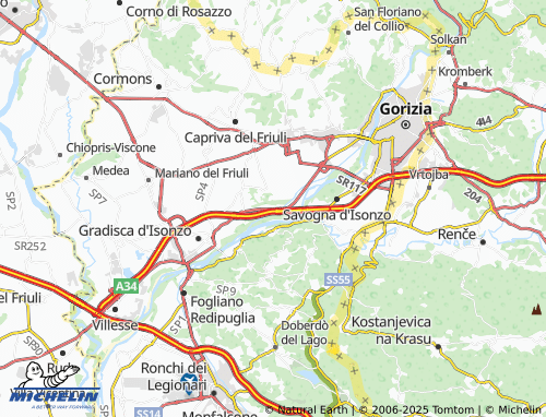 MICHELIN Grotta map - ViaMichelin