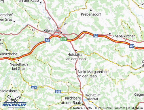 MICHELIN Sulz bei Gleisdorf map - ViaMichelin