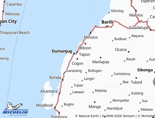 MICHELIN Cogon map - ViaMichelin