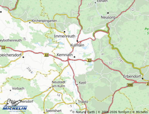 Mappa MICHELIN Kemnath - ViaMichelin