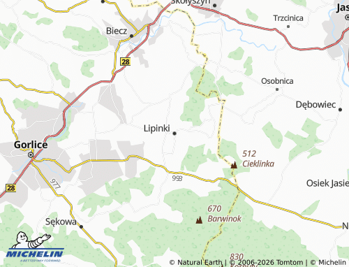 MICHELIN Lipinki map - ViaMichelin