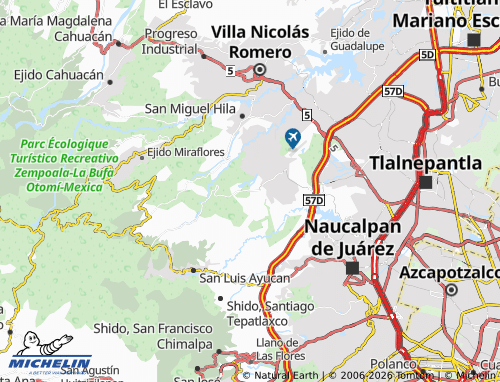MICHELIN Rancho Blanco Ejido de Espíritu Santo map - ViaMichelin