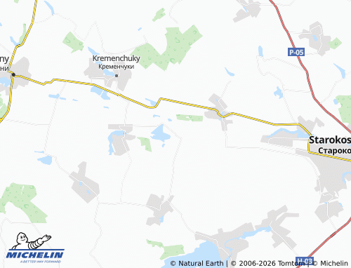 MICHELIN Rosolivtsi map - ViaMichelin