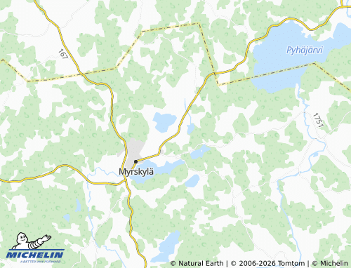 MICHELIN-Landkarte Myllykylä - ViaMichelin