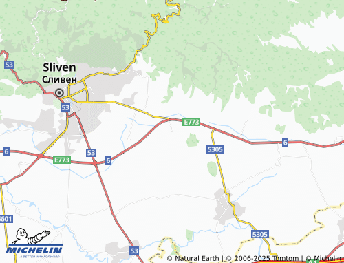 MICHELIN Topolchane map - ViaMichelin