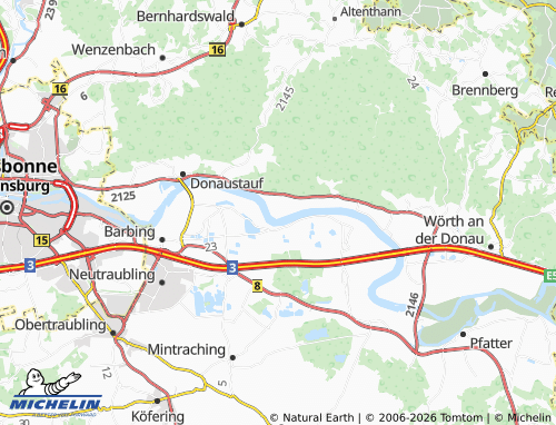 MICHELIN Demling map - ViaMichelin
