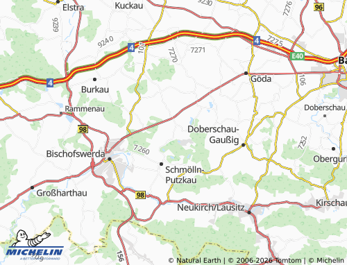 MICHELIN Demitz-Thumitz map - ViaMichelin
