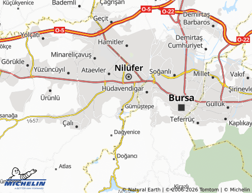 Kaart MICHELIN Çamlıca - ViaMichelin
