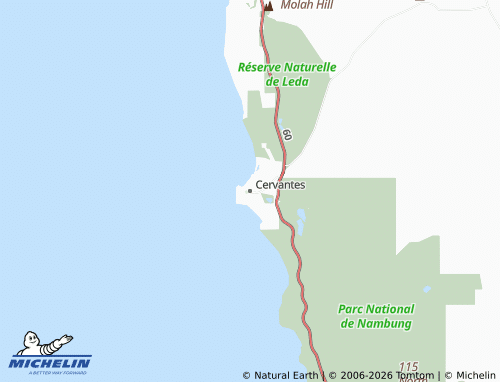 Mapa MICHELIN Cervantes - ViaMichelin