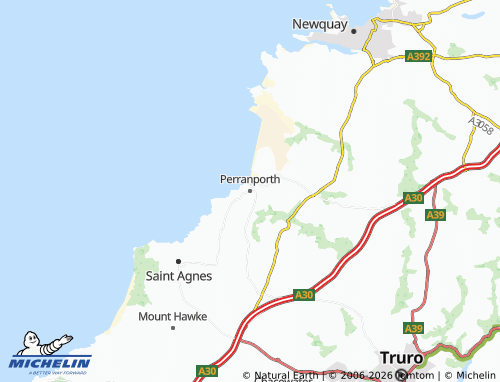 MICHELIN Perranporth map - ViaMichelin