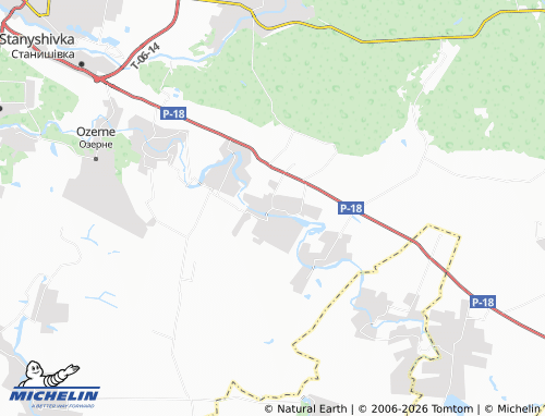 Mapa MICHELIN Lishchyn - ViaMichelin