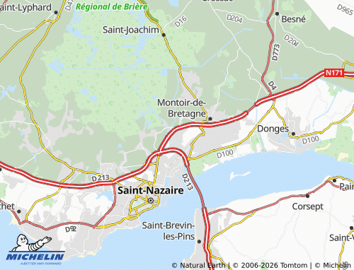 Carte MICHELIN Trignac - ViaMichelin