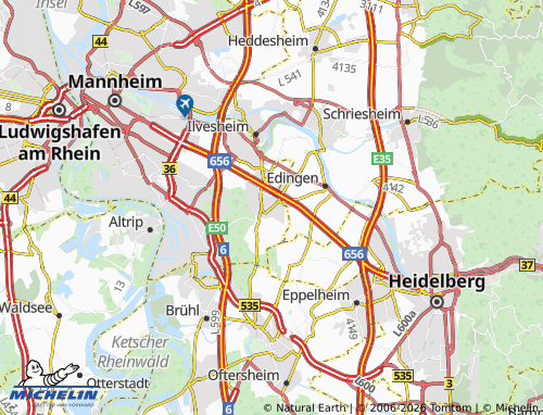 Mappa MICHELIN Friedrichsfeld - ViaMichelin