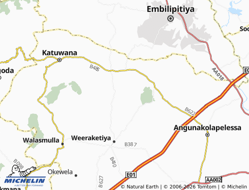 Mapa MICHELIN Okandayaya West - ViaMichelin