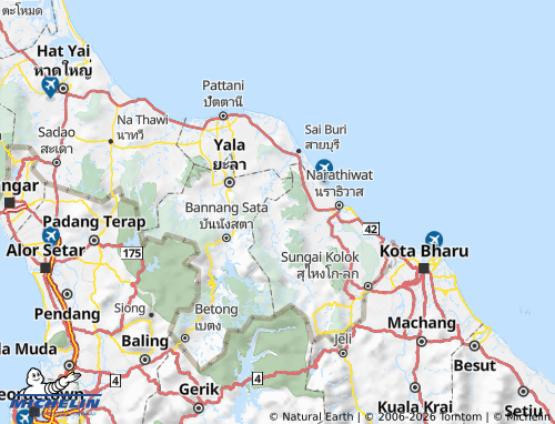 MICHELIN Amphoe Rueso map - ViaMichelin