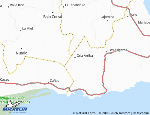 MICHELIN Oria Arriba map - ViaMichelin