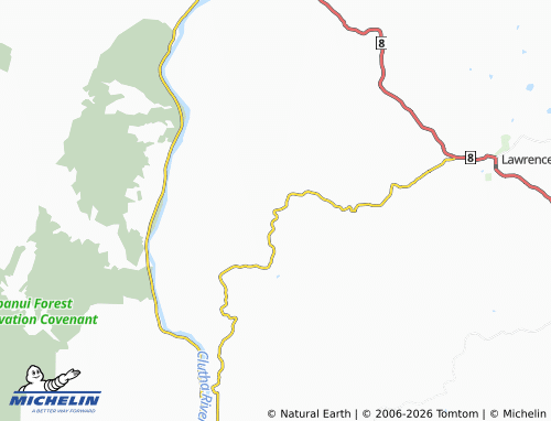 Mapa MICHELIN Tuapeka West - ViaMichelin