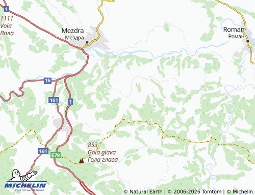 Kaart MICHELIN Lik - ViaMichelin