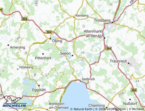 Mappa MICHELIN Seeon-Seebruck - ViaMichelin
