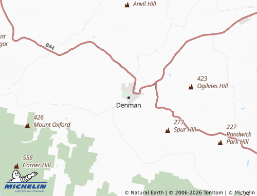 Mapa MICHELIN Denman - ViaMichelin