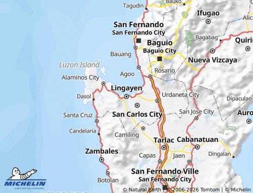 MICHELIN Pangasinan map - ViaMichelin