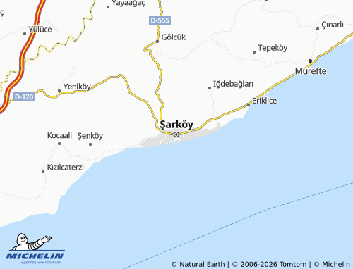 Kaart MICHELIN Şarköy - ViaMichelin