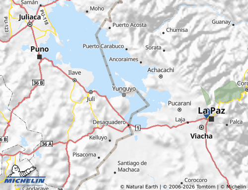 MICHELIN Yunguyo map - ViaMichelin