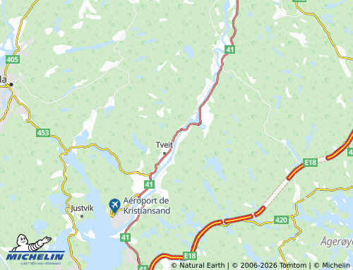 Carte MICHELIN Kråkebumoen - ViaMichelin