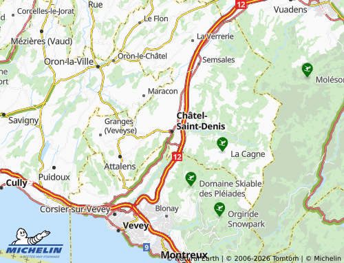 Mapa MICHELIN Châtel-Saint-Denis - ViaMichelin