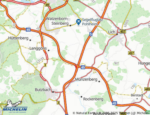 MICHELIN-Landkarte Holzheim - ViaMichelin
