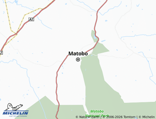 MICHELIN Matobo map - ViaMichelin